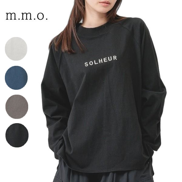 m.m.o バスク刺しゅうロゴラグラントップス