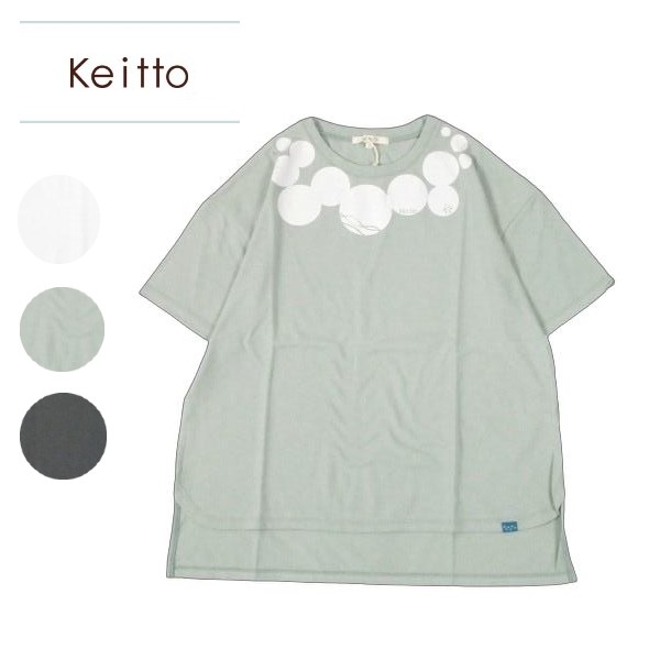 keitto ケイット 水玉プリントTシャツ