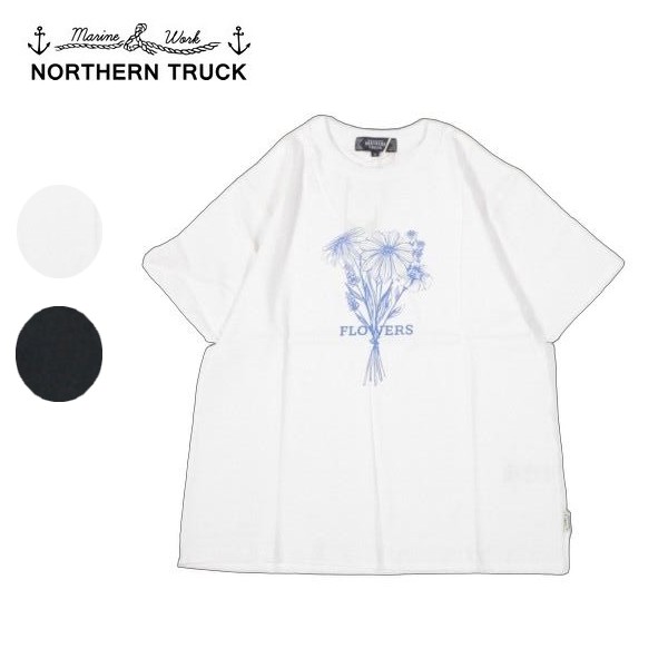 northern truck ノーザントラック 花束プリントｔシャツ