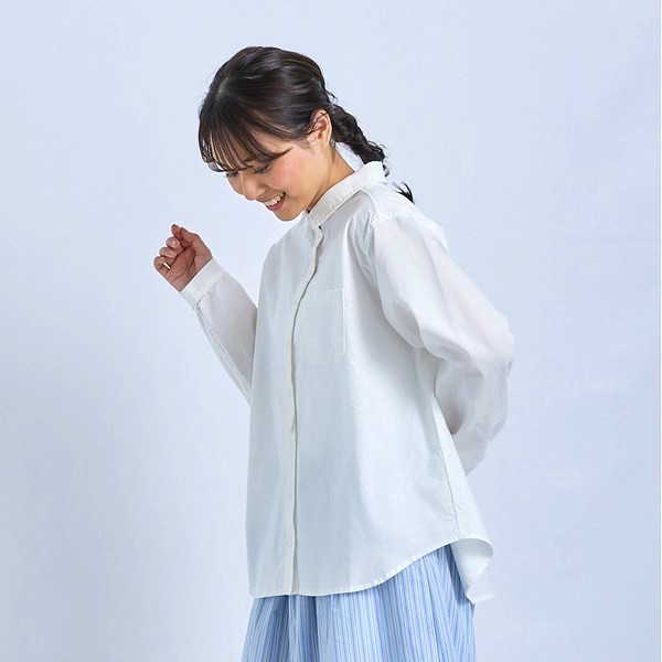 cloud nine クラウドナイン コットンオックス布帛シャツブラウス その3