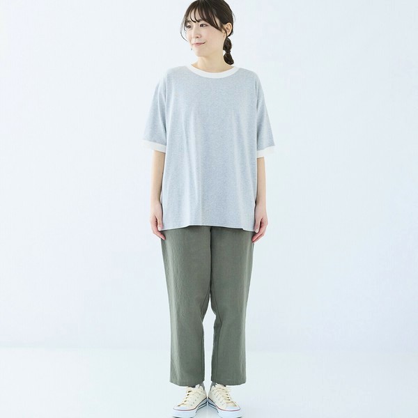 cloud nine クラウドナイン 襟ぐり袖口配色ハーフ袖ｔシャツ その7