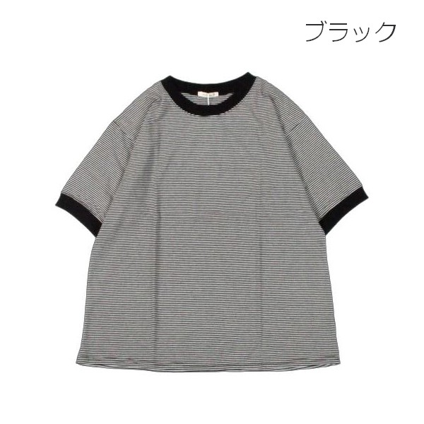 cloud nine クラウドナイン 襟ぐり袖口配色ハーフ袖ｔシャツ その13