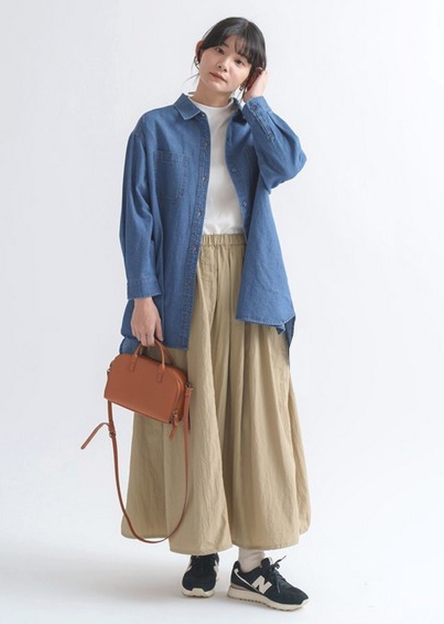 m.m.o デニムチュニックシャツ その5
