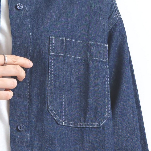m.m.o デニムチュニックシャツ その9