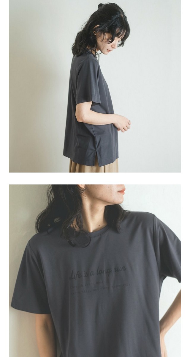 m.m.o 接触冷感ロゴプリントtシャツ その9