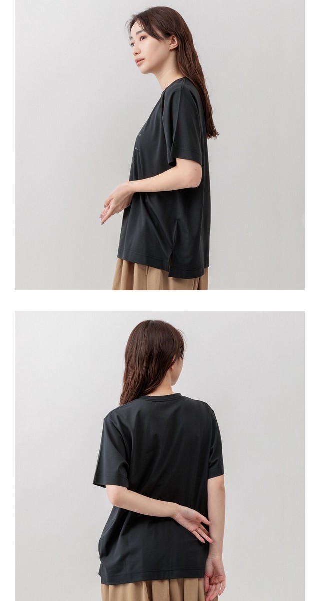 m.m.o 接触冷感ロゴプリントtシャツ その12