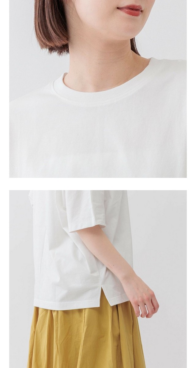 m.m.o 接触冷感クールネックドルマン五分袖Tシャツ その4