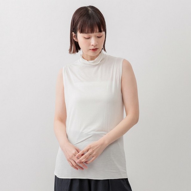 m.m.o ふんわりガーゼハイネックノースリーブプルオーバー その2