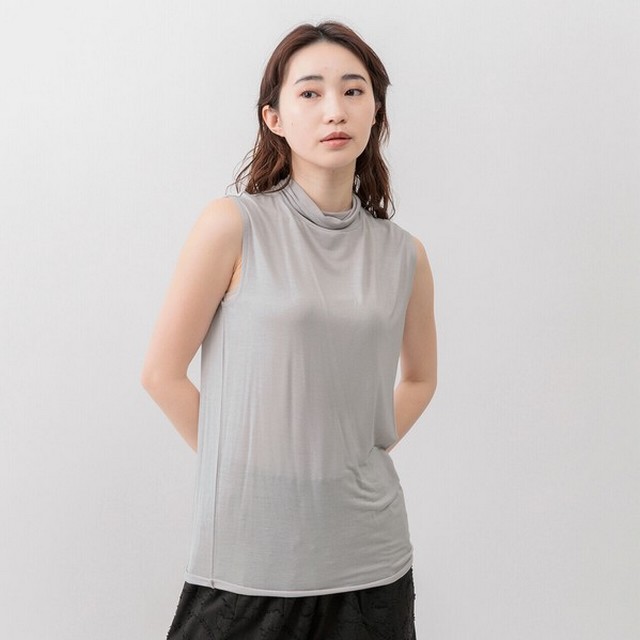 m.m.o ふんわりガーゼハイネックノースリーブプルオーバー その5