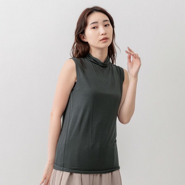 m.m.o ふんわりガーゼハイネックノースリーブプルオーバー その8