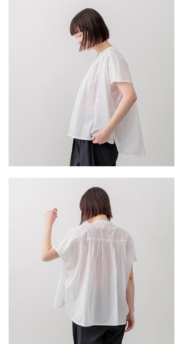 m.m.o 綿キャンブリック花刺繍ブラウス その3