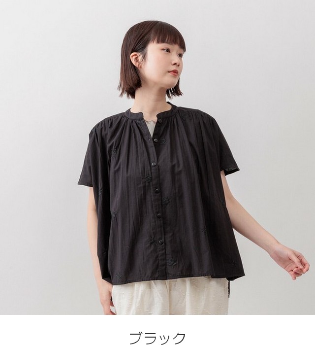 m.m.o 綿キャンブリック花刺繍ブラウス その10