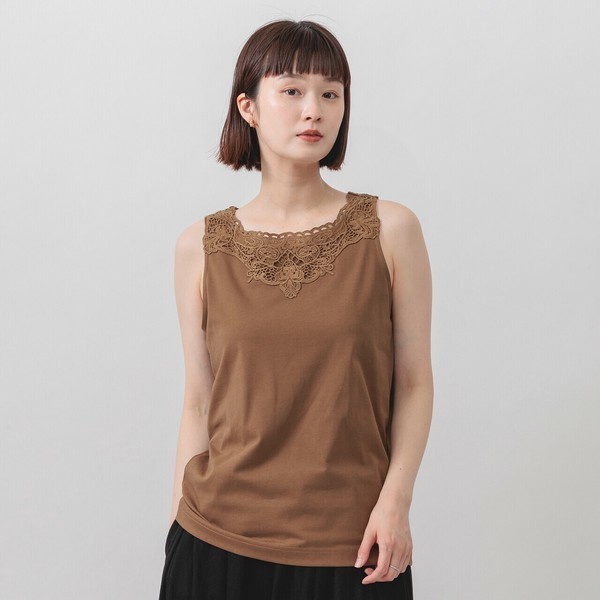 m.m.o 冷感天竺モチーフレースタンクトップ その10