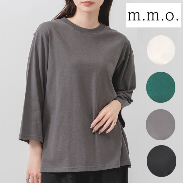 m.m.o クルーネック７分袖ｔシャツ