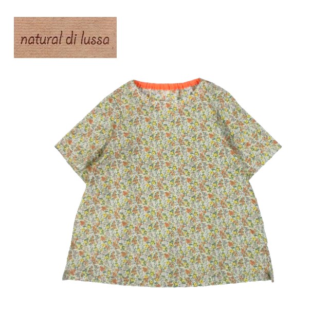 natural di lussa リップル小花柄プリントブラウス その1