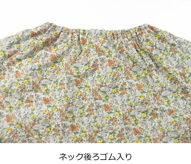 natural di lussa リップル小花柄プリントブラウス その6