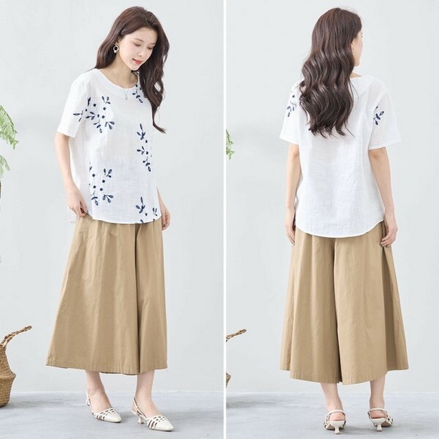 trube 刺繍花柄コットンプルオーバー その5