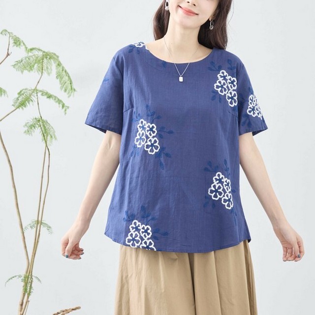 trube 刺繍花柄コットンプルオーバー その6