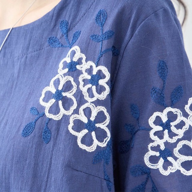 trube 刺繍花柄コットンプルオーバー その8