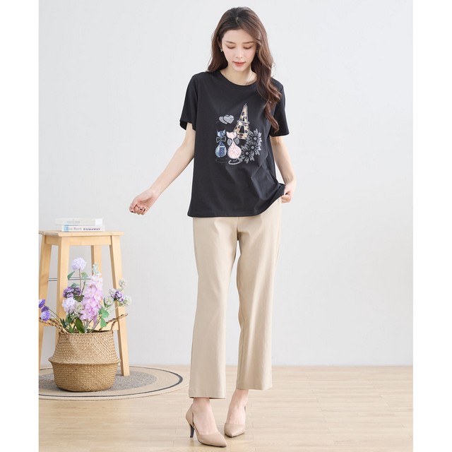 trube ロマンティックキャットデコレーションｔシャツ その3