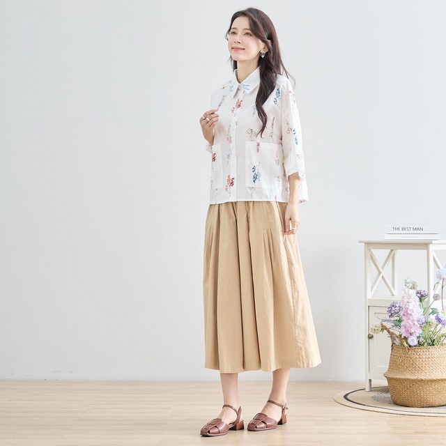 trube 草花刺しゅうシャツブラウス その4