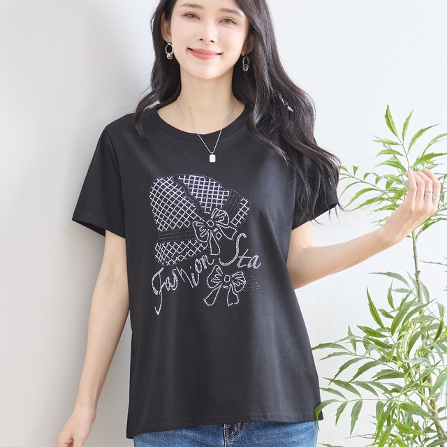 trube きらきらリボンハットプリントTシャツ その2