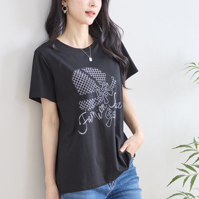 trube きらきらリボンハットプリントTシャツ その3