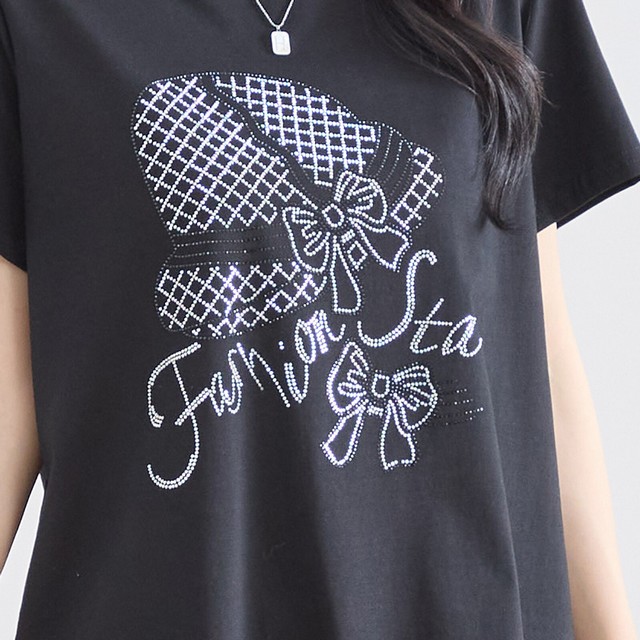 trube きらきらリボンハットプリントTシャツ その4
