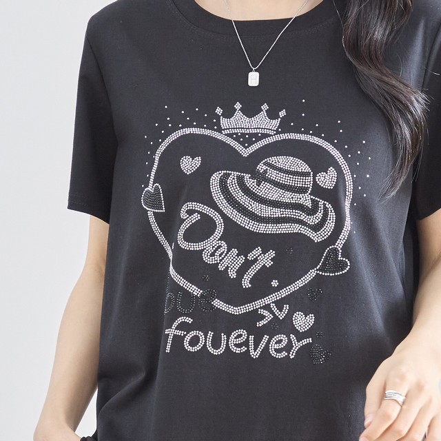 trube キラキラハート＆クラウンTシャツ その3
